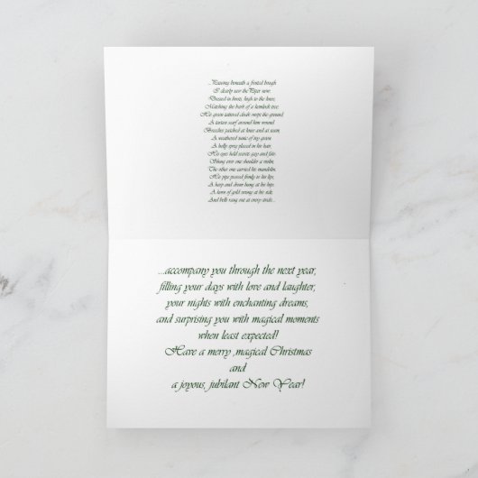 "Folge mir" Feiertagskarte (Innenseite)