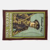 Folge mir! ~ Ihr Land braucht Sie Geschirrtuch (Horizontal)