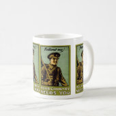 Folge mir! ~ Ihr Land braucht Sie Kaffeetasse (VorderseiteRechts)