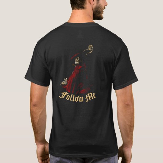 "Folge mir" Schwarzer T - Shirt mit General Death (Rückseite)