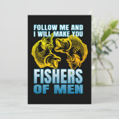 Folge mir und ich werde dich zu Fischen von Männer Einladung (Stehend Vorderseite)