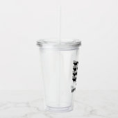 Folge nicht der Herde der Schafe - Sei selbst! Acryltrinkbecher (Rechts)