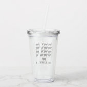 Folge nicht der Herde der Schafe - Sei selbst! Acryltrinkbecher (Rückseite)