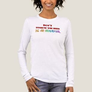 Folge nicht der Herde, sei ein Individuum Tri-Blend Shirt