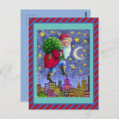 FOLGE ST. NICK-TIPTOS AUF ROOFTOPS MIT SPIELBAND POSTKARTE (Vorne/Hinten)