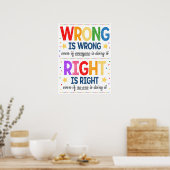 Folgen Rainbow-Klassenposter Poster (Küche)