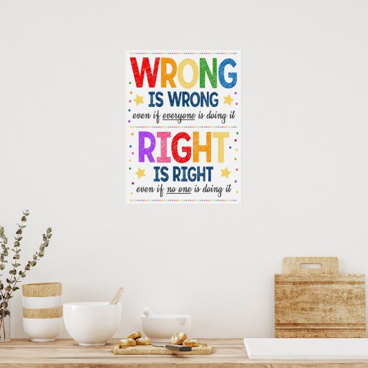 Folgen Rainbow-Klassenposter Poster (Küche)