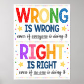 Folgen Rainbow-Klassenposter Poster (Vorne)