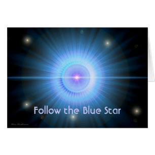 Folgen Sie dem blauer Stern ZUHAUSE