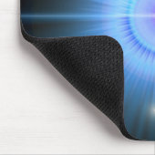 Folgen Sie dem blauer Stern ZUHAUSE Mousepad (Ecke)