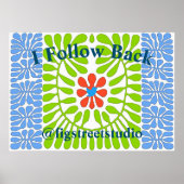 Folgen Sie dem "Blue Bird", Poster (Vorne)