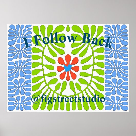 Folgen Sie dem "Blue Bird", Poster (Vorne)