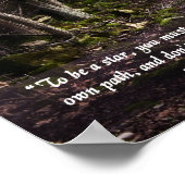 Folgen Sie dem Druck Ihres eigenen Pfades Poster (Ecke)