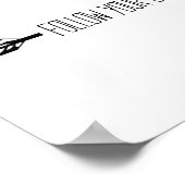 Folgen Sie dem eigenen Pfad Arrow Poster (Ecke)