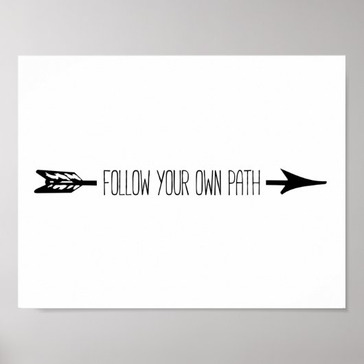 Folgen Sie dem eigenen Pfad Arrow Poster (Vorne)