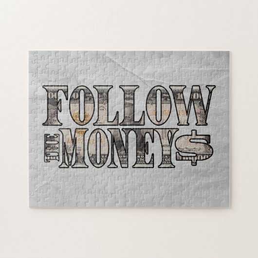 Folgen Sie dem Geld ~ Bill Puzzle (Horizontal)