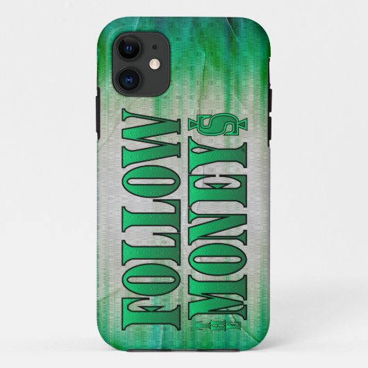 Folgen Sie dem Geld - Grunge Case-Mate iPhone Hülle (Rückseite)