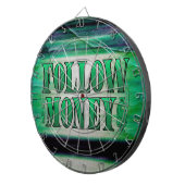 Folgen Sie dem Geld - Grunge Dartscheibe (Vorderseite rechts)