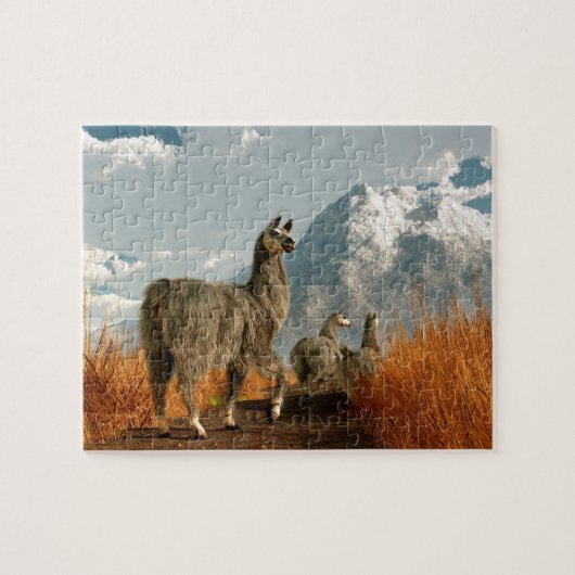 Folgen Sie dem Lama Puzzle (Horizontal)