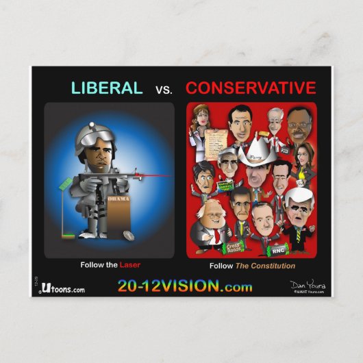 Folgen Sie dem Laser Postkarte (Vorderseite)