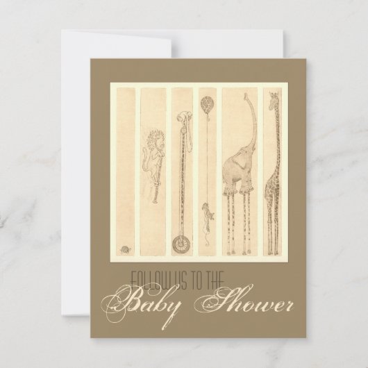 Folgen Sie dem Leiter [giraffe] Einladung (Vorderseite)