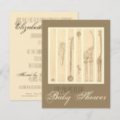 Folgen Sie dem Leiter [giraffe] Einladung (Vorne/Hinten)