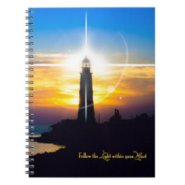 Folgen Sie dem Licht innerhalb Ihres Herzens Notizblock
