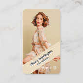 Folgen Sie dem "Like & Share"-Golden Social Media- Visitenkarte (Rückseite)