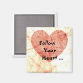 Folgen Sie dem Magnet Ihres Herzplatzes (Vorderseite/Rückseite)