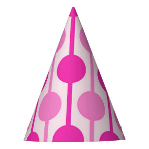 Folgen Sie dem Party für die rosa Punkte Partyhütchen