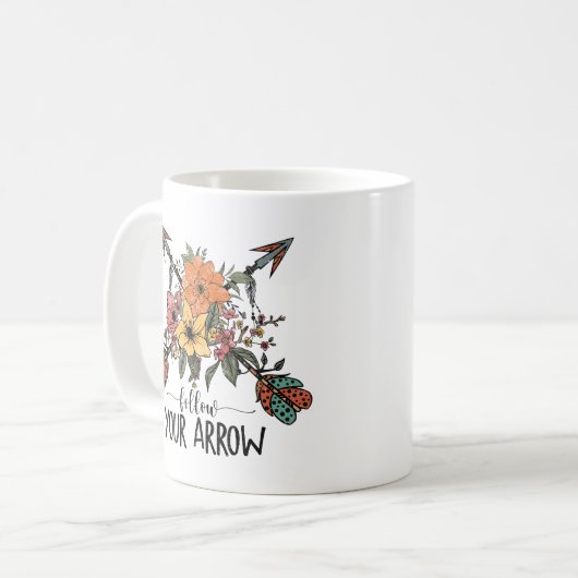 Folgen Sie dem Pfeil Kaffeetasse (Vorderseite Links)