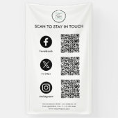 Folgen Sie dem QR Code Business von Social Media Banner (Vertikal)