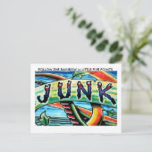 FOLGEN SIE DEM RAINBOW ZU WENIG F.. POSTKARTE (Stehend Vorderseite)