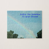 Folgen Sie dem Regenbogen zu Ihrem Traumpuzzle Puzzle (Horizontal)