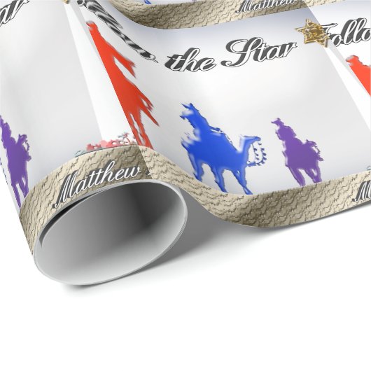 Folgen Sie dem Star Geschenkpapier (Rolleneckpunkt)