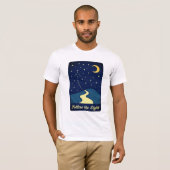 Folgen Sie dem T-Shirt Light Retro Star (Vorne ganz)
