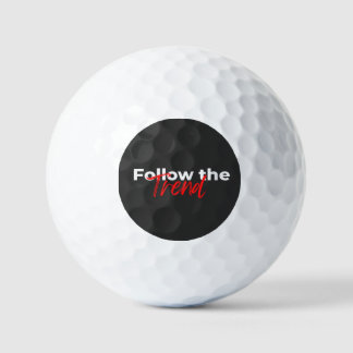 Folgen Sie dem Trend motivierend Zitate Typografie Golfball