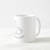 Folgen Sie dem weißen Kaninchen Hoodie Kaffeetasse (VorderseiteRechts)