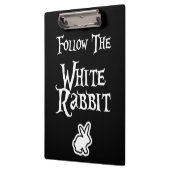 Folgen Sie dem weißen Kaninchen Klemmbrett (Links)