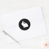 FOLGEN SIE DEM WEISSEN RABBIT RUNDER AUFKLEBER (Umschlag)