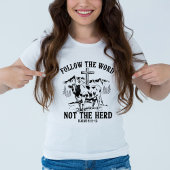 Folgen Sie dem Wort, nicht der Herde, Niedlich Chr Tri-Blend Shirt