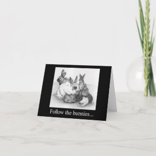 Folgen Sie den Osterbüschen, sie haben die Schokol Karte