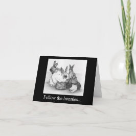 Folgen Sie den Osterbüschen, sie haben die Schokol Karte