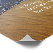 Folgen Sie den Schritten Modernes Haiku-Poster Poster (Ecke)