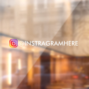 FOLGEN SIE DEN USA INSTAGRAM Social Media Window C Fensteraufkleber