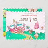 Folgen Sie der Candy Land Road Einladung (Vorne/Hinten)