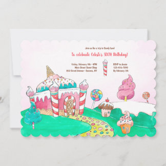 Folgen Sie der Candy Land Road Einladung