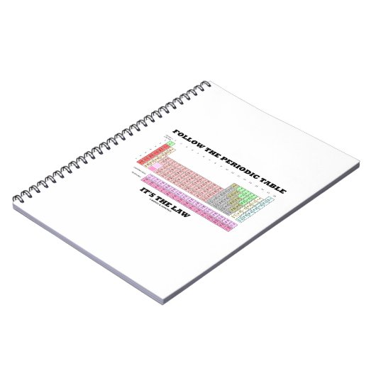 Folgen Sie der Periodischen Tabelle Es ist das Ges Notizblock (Linke Seite)