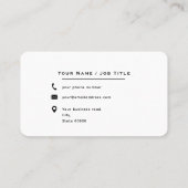 Folgen Sie der Prüfung, um eine Verbindung mit uns Visitenkarte (Rückseite)