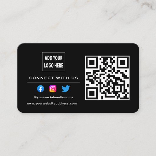 Folgen Sie der Prüfung, um eine Verbindung mit US Visitenkarte (Vorderseite)